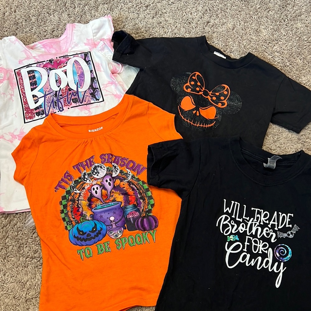 Toddler Halloween shirts- size 4T